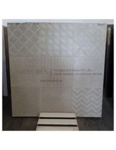 Azulejo Porcelanico 60X60 Stn Decor Lienz Gris Mt Porcelanico Suelo Exterior Porcelanico Colordecorativogris
