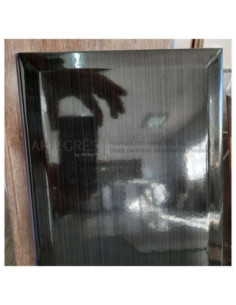 Azulejo Revestimiento 20X50 Hispania Lino Negro Bisel Revestimiento Pared Interior Colordecorativonegro