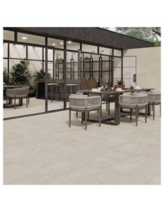 Azulejo Porcelanico 120X120 Stn Inout Bellevue Ivory Porcelanico Suelo Exterior Porcelanico Piedragrandeotros
