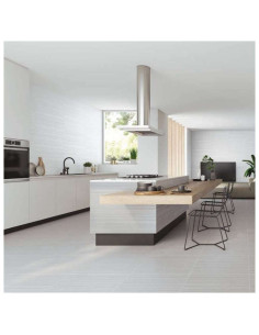 Azulejo Revestimiento 35X90 Platera String Silver Revestimiento Pared Interior Azulejosmaderaplata