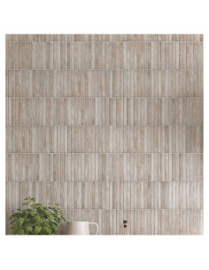 Azulejo Revestimiento 35X35 Platera Pencil Raku Grey Revestimiento Pared Interior Azulejosmetalgris