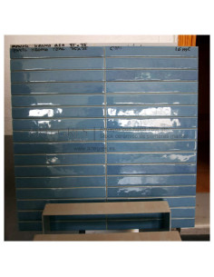 Azulejo Revestimiento 35X35 Platera Pencil Kromo Teal Revestimiento Pared Interior Azulejoscolorotros