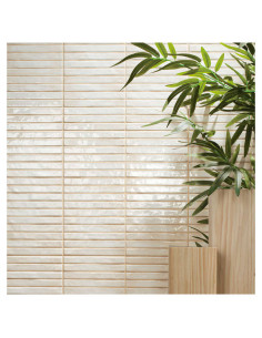 Azulejo Revestimiento 35X35 Platera Pencil Raku Pearl Revestimiento Pared Interior Azulejosrusticootros