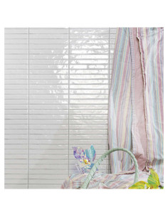 Azulejo Revestimiento 35X35 Platera Pencil Kromo White Revestimiento Pared Interior Azulejoscolorblanco