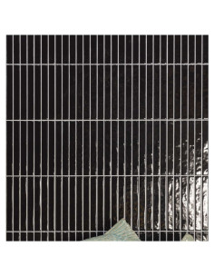 Azulejo Revestimiento 35X35 Platera Pencil Kromo Black Revestimiento Pared Interior Azulejoscolornegro