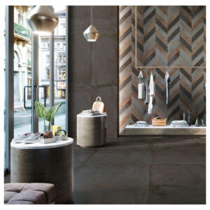 Porcelanico 31,6X63,5 MAT 1AC Metal Negro