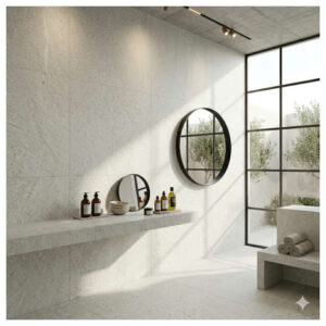 Porcelanico 20X120 MAT 2AC Piedra Blanco