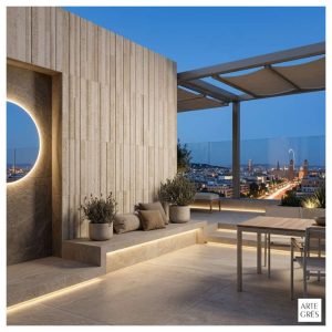 Porcelanico 30,3X61,3 MAT 1AC Piedra Beige