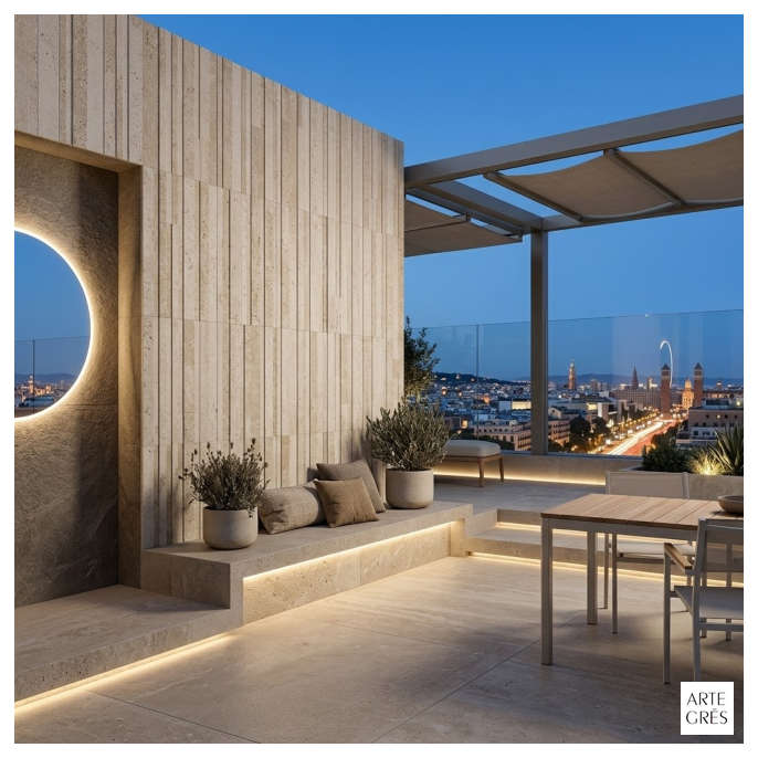 Porcelanico 30,3X61,3 MAT 1AC Piedra Beige