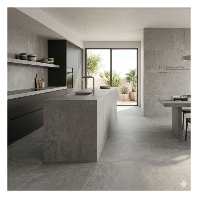 Revestimiento 33,3X55 MAT 2AC Piedra Gris