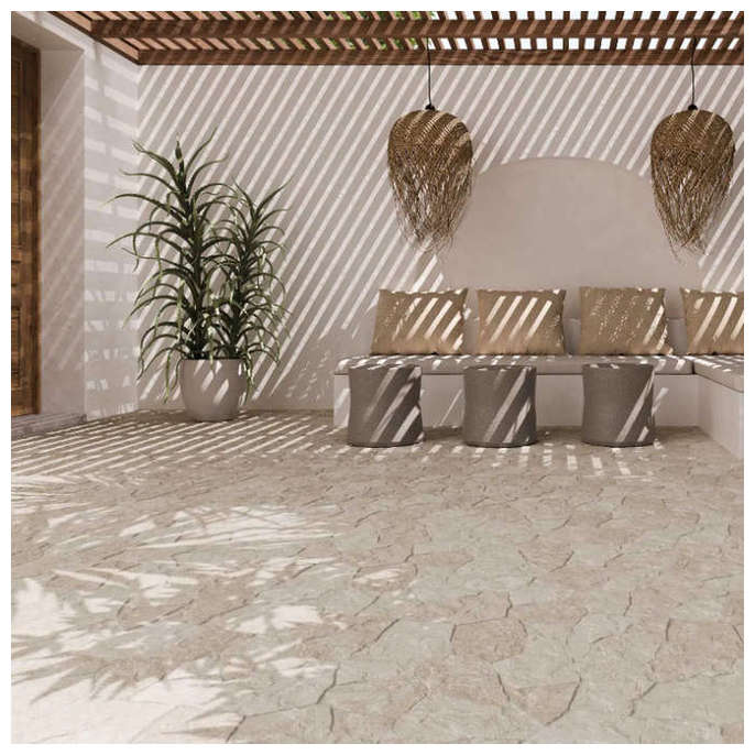 Porcelanico 40X66 MAT 1AC Rustico Blanco