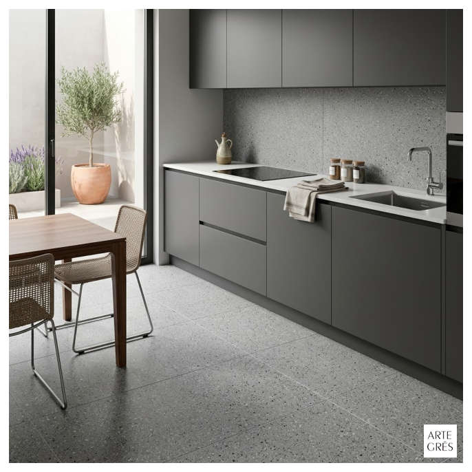 Porcelanico 60X120 MAT 2AC Piedra Negro