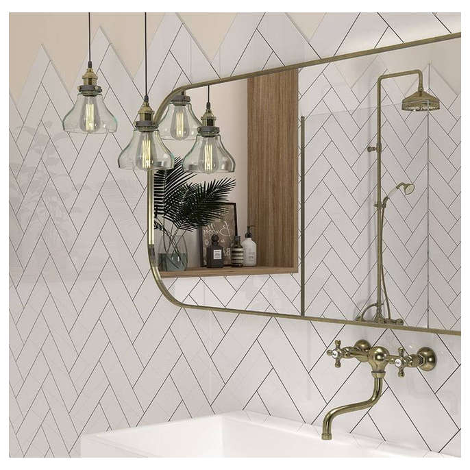 Porcelanico 10X40 BRI 1AC Monocolor Blanco