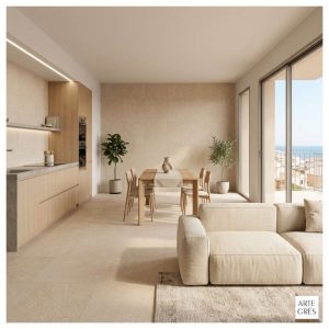 Porcelanico 45,6X45,6 MAT 2AC Piedra Beige