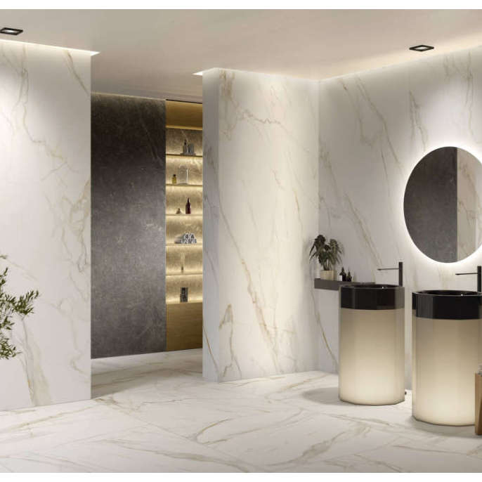 Porcelanico 75X75 MAT 2AC Marmol Blanco