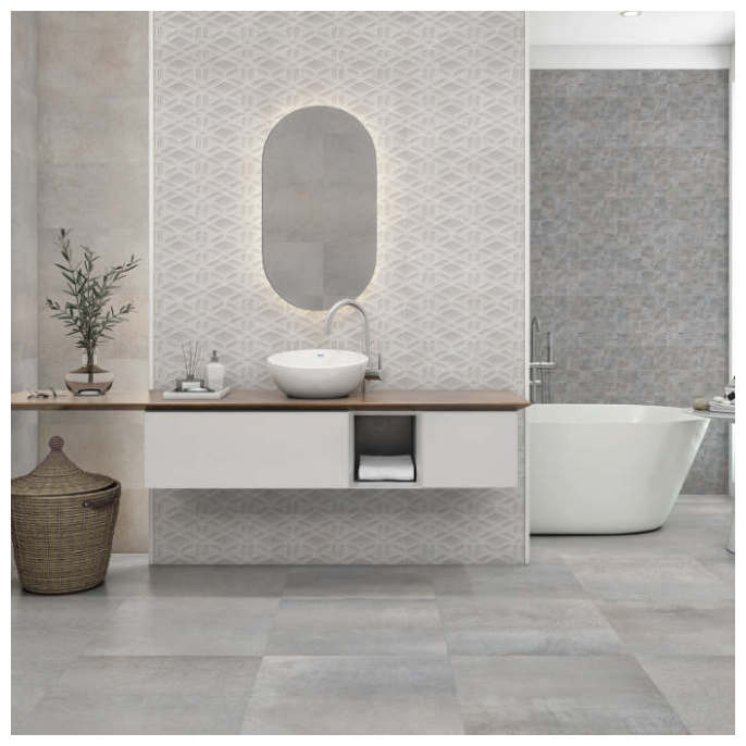 Porcelanico 60X60 MAT 2AC Piedra Gris