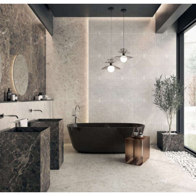 Porcelanico 60X120 MAT 2AC Piedra Gris