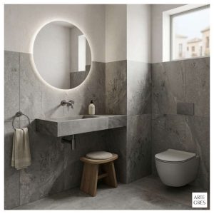 Porcelanico 60X120 MAT 2AC Piedra Gris