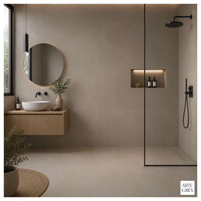 Porcelanico 50X100 MAT 2AC Monocolor Negro