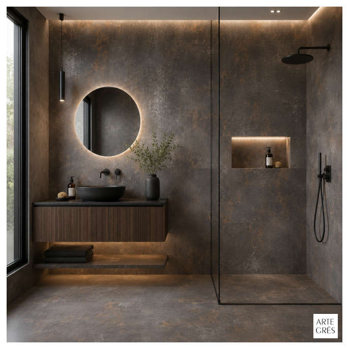 Porcelanico 60X120 MAT 2AC Metal Negro