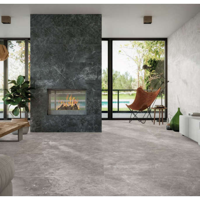 Porcelanico 120X120 PUL 2AC Marmol Gris