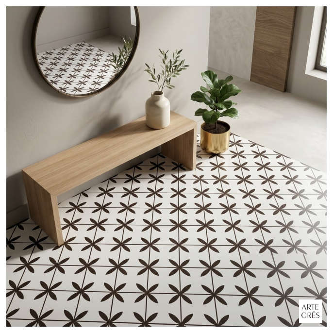 Porcelanico 45,2X45,2 MAT 2AC Rustico Blanco