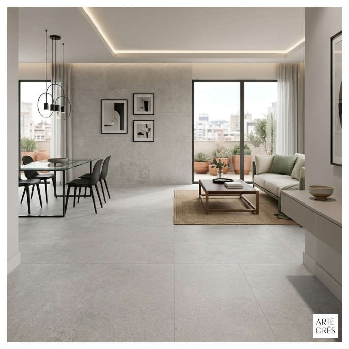Porcelanico 60X120 MAT 2AC Piedra Gris