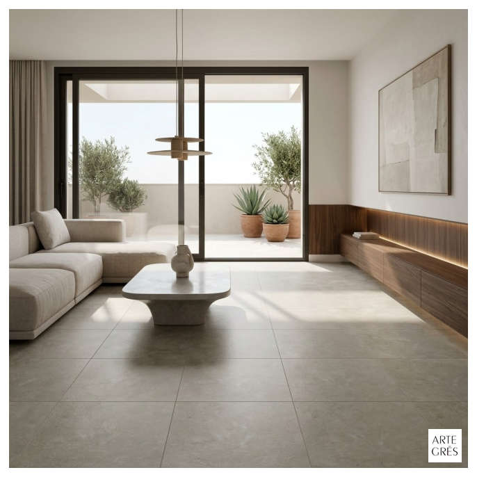 Porcelanico 45X45 MAT 2AC Piedra Beige