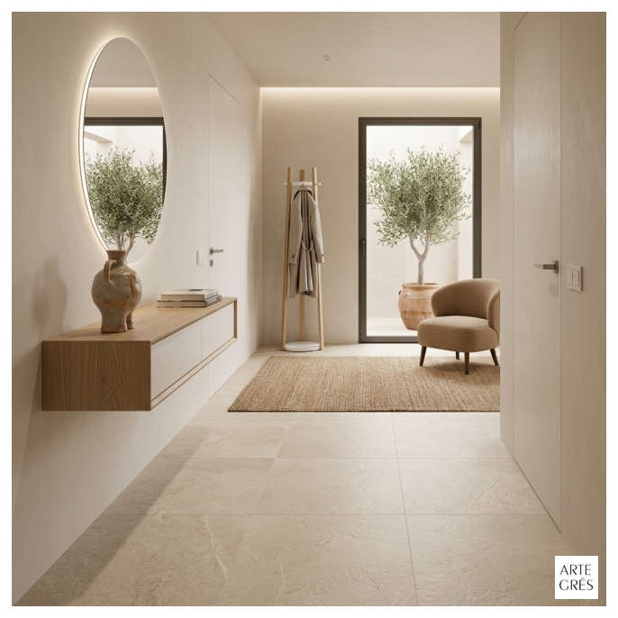 Porcelanico 75X75 MAT 2AC Piedra Beige