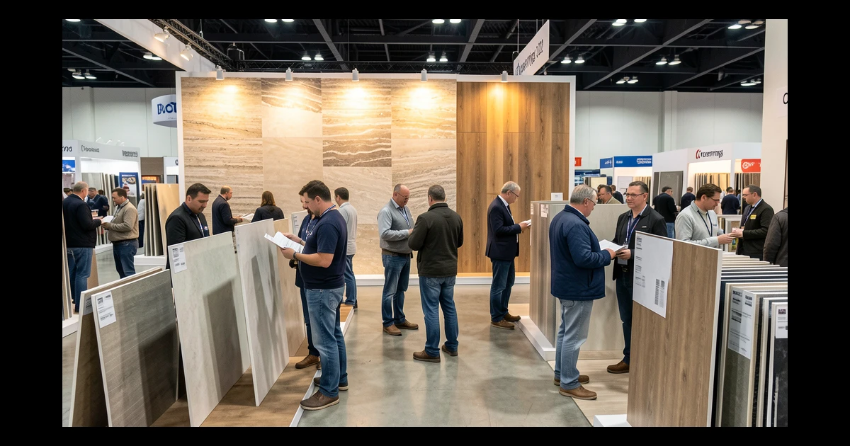 Feria Coverings 2026 Las Vegas expositores de azulejos ceramicos gran formato