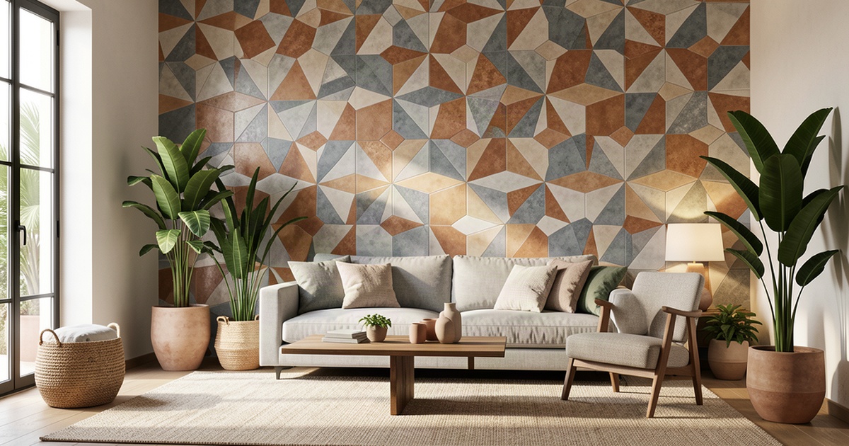 Azulejos geométricos 2026 - Tendencias y cómo combinarlos en decoración