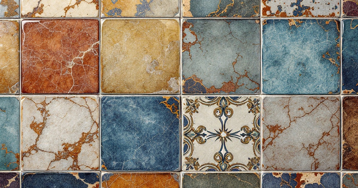 Azulejos antiguos en la arquitectura y diseño de interiores