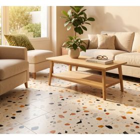 Descubre los azulejos efecto terrazo 2026: tipos, precios, ventajas y cómo combinarlos. Guía complet