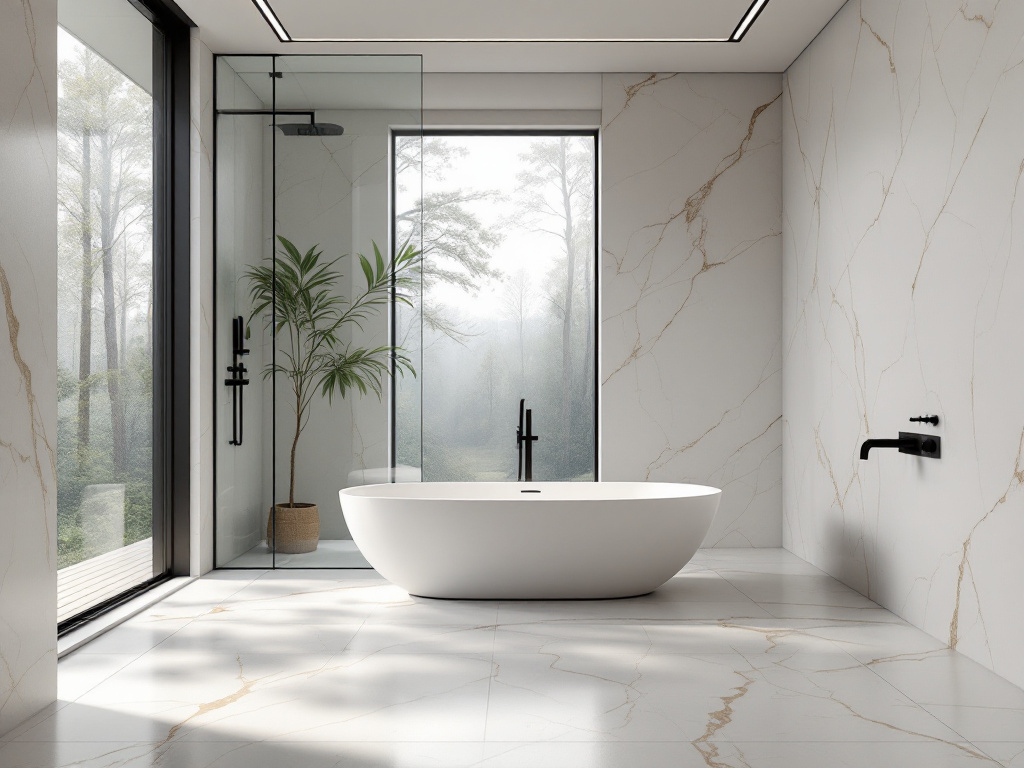 Porcelánico Gran Formato Baño 2026: La Tendencia Nº1