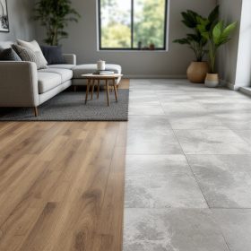 Porcelánico vs Vinílico: ¿Qué es mejor? Comparativa de durabilidad y prestaciones