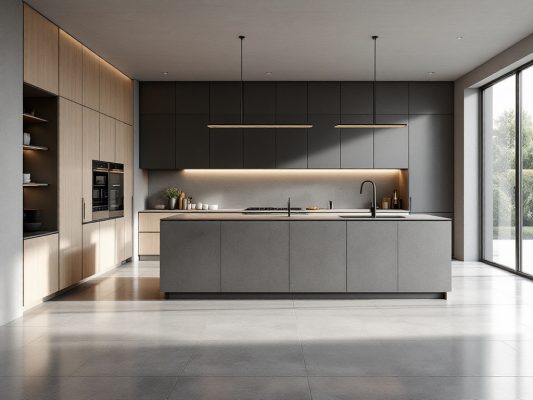 Azulejos de cocina en 2026: El auge del gran formato